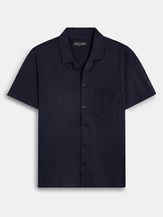 Mens Knit Black Shirt
