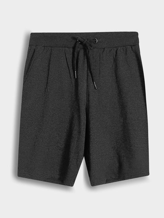 Mens Knit Charcoal Shorts