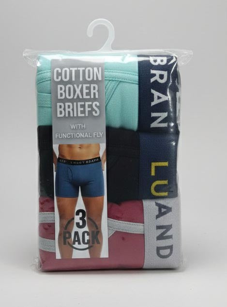 Mens 3 Pack Stretch Boxers Mixed