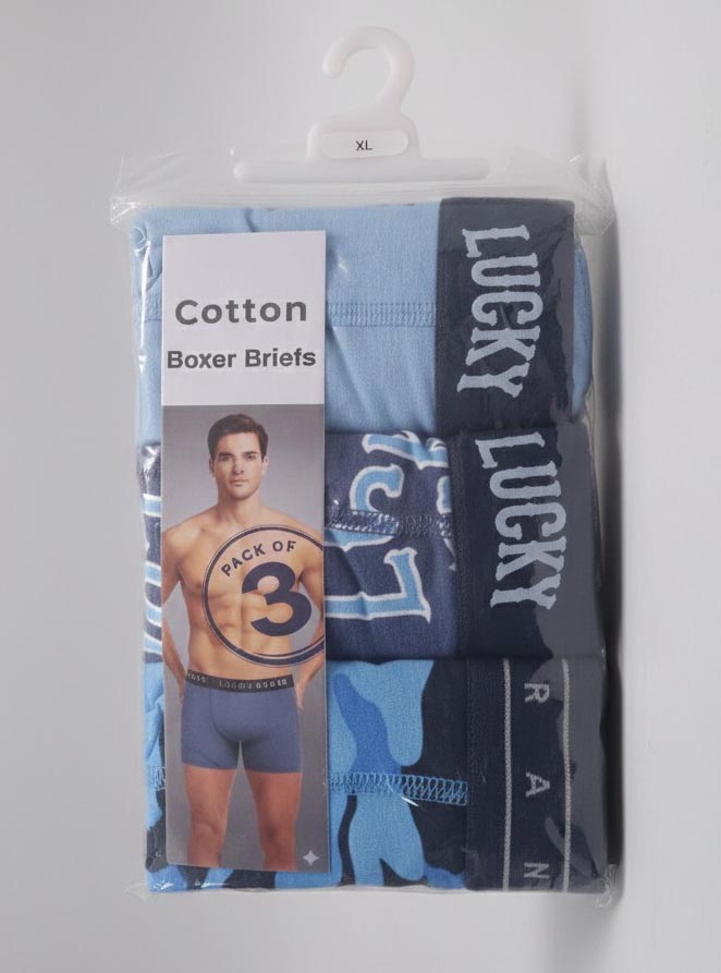 Mens 3 Pack Stretch Boxers Mixed