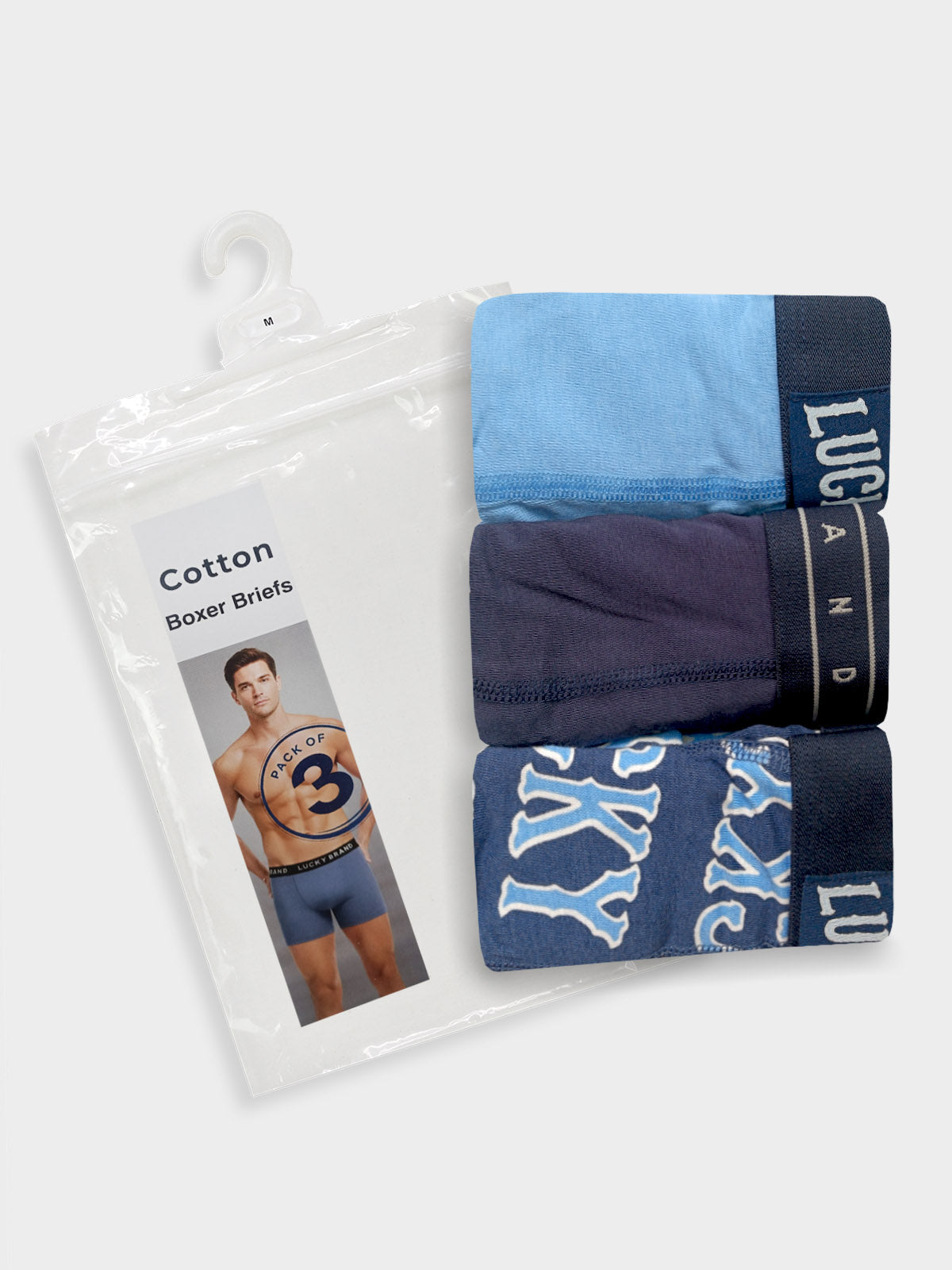 Mens 3 Pack Stretch Boxers Mixed