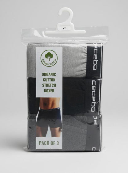 Mens 3 Pack Stretch Boxers Mixed