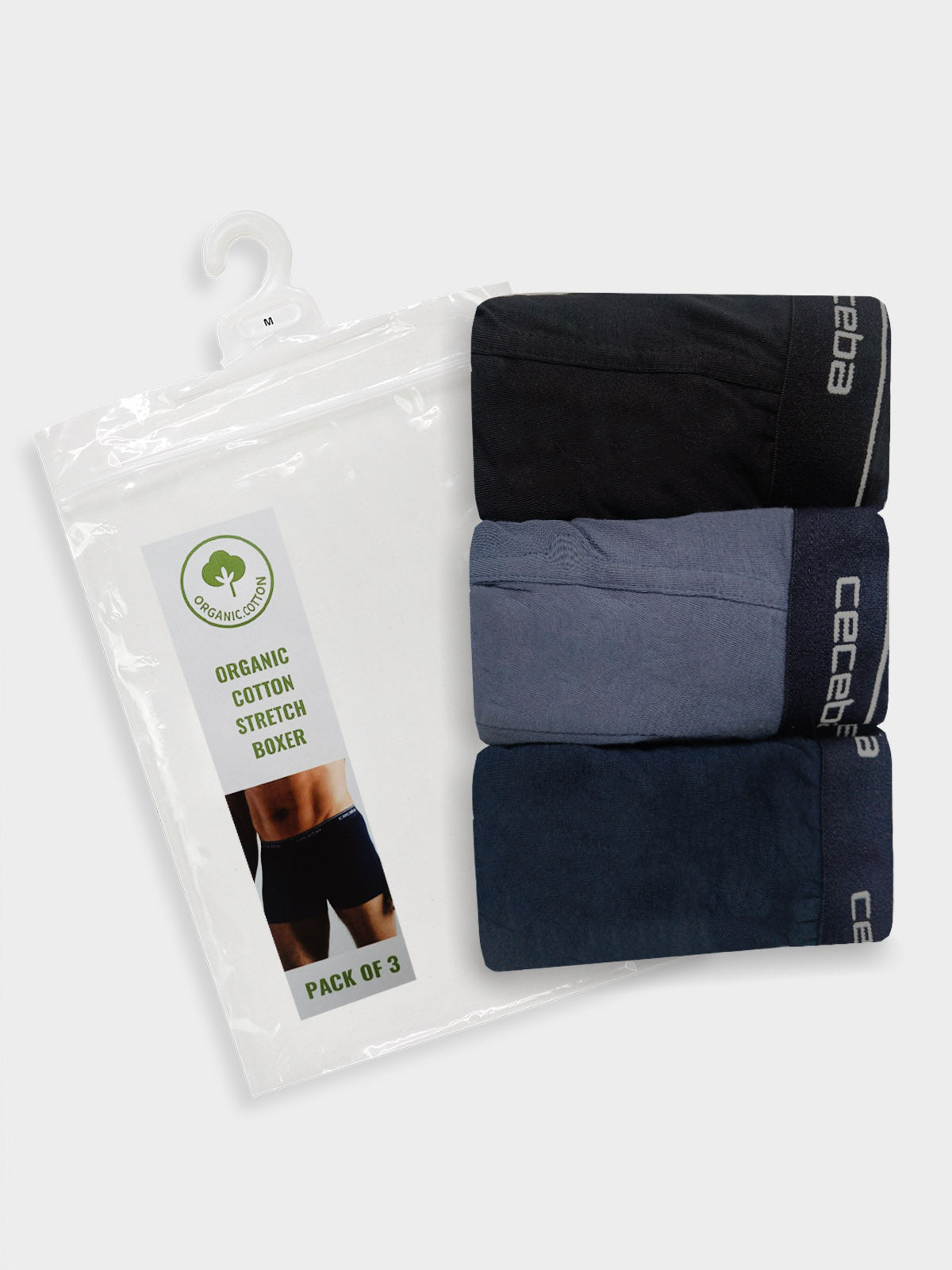 Mens 3 Pack Stretch Boxers Mixed