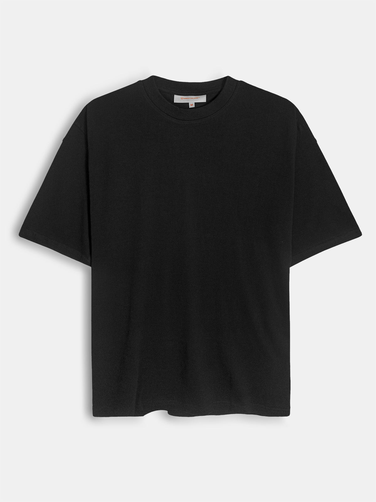 Mens Printed Oversize Fit Black T-Shirt