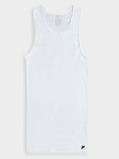 Mens 4pc Pack White Tank Tops
