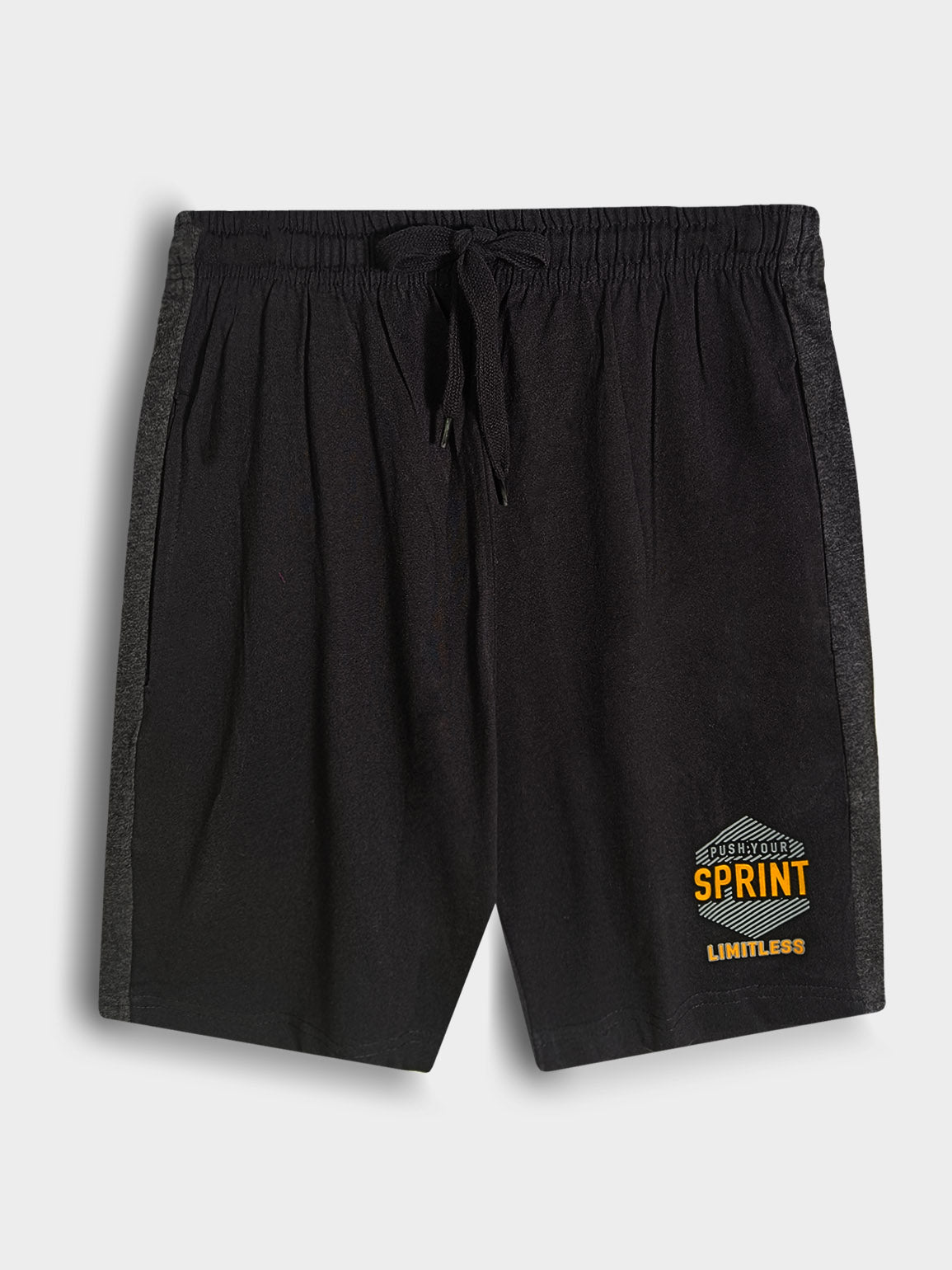 Mens Summer Panel Shorts Black