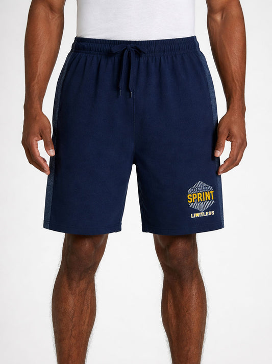 Mens Summer Panel Shorts Navy