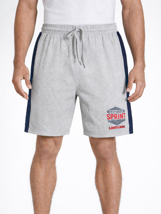 Mens Summer Panel Shorts Grey