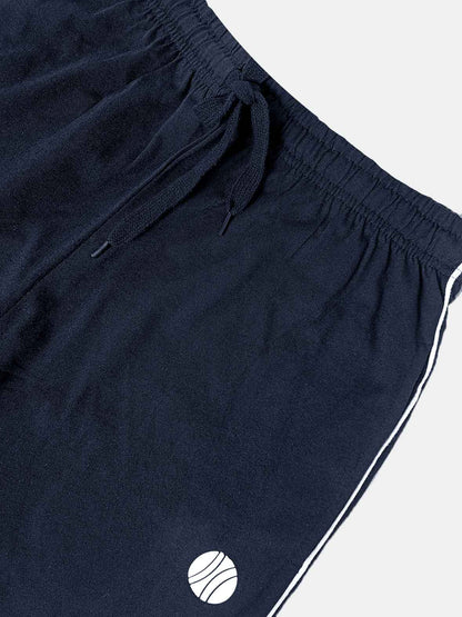 Mens Summer Piping Shorts Navy