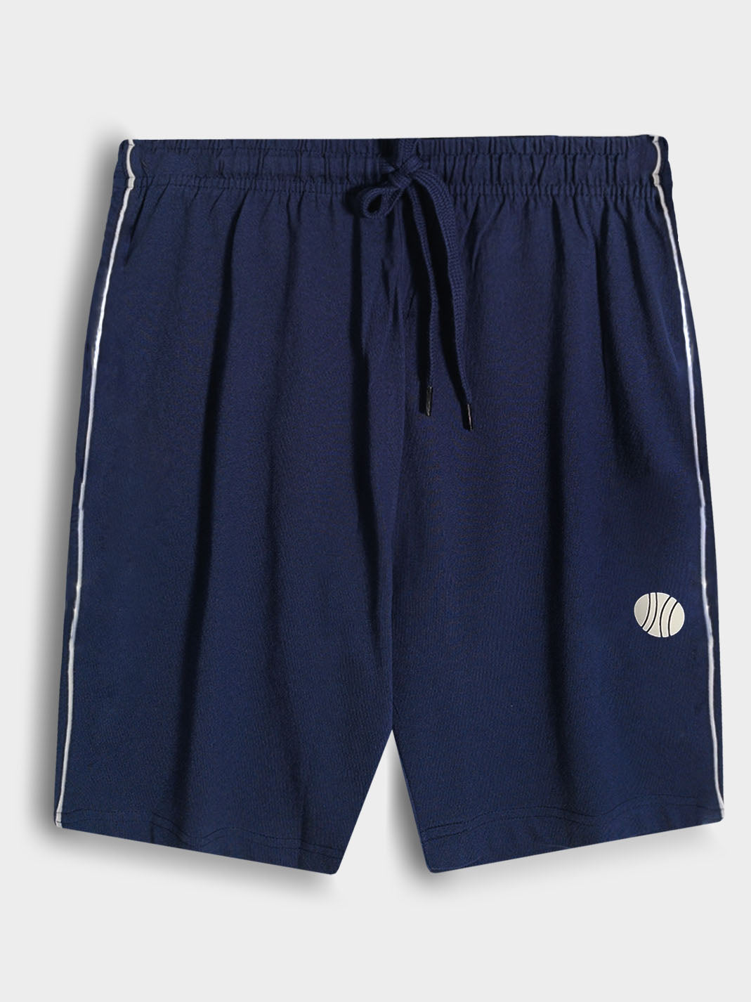 Mens Summer Piping Shorts Navy
