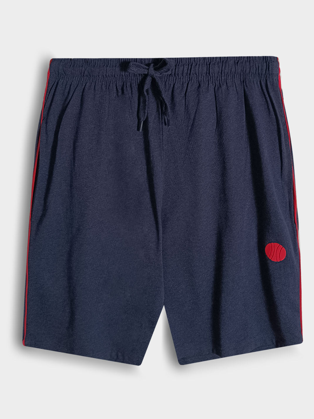 Mens Summer Piping Shorts Denim Melange