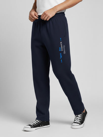 Mens Printed Summer Track Pant Navy