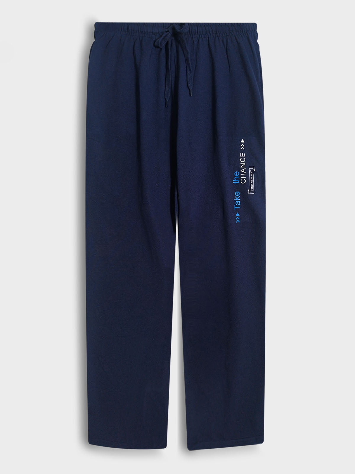 Mens Printed Summer Track Pant Navy