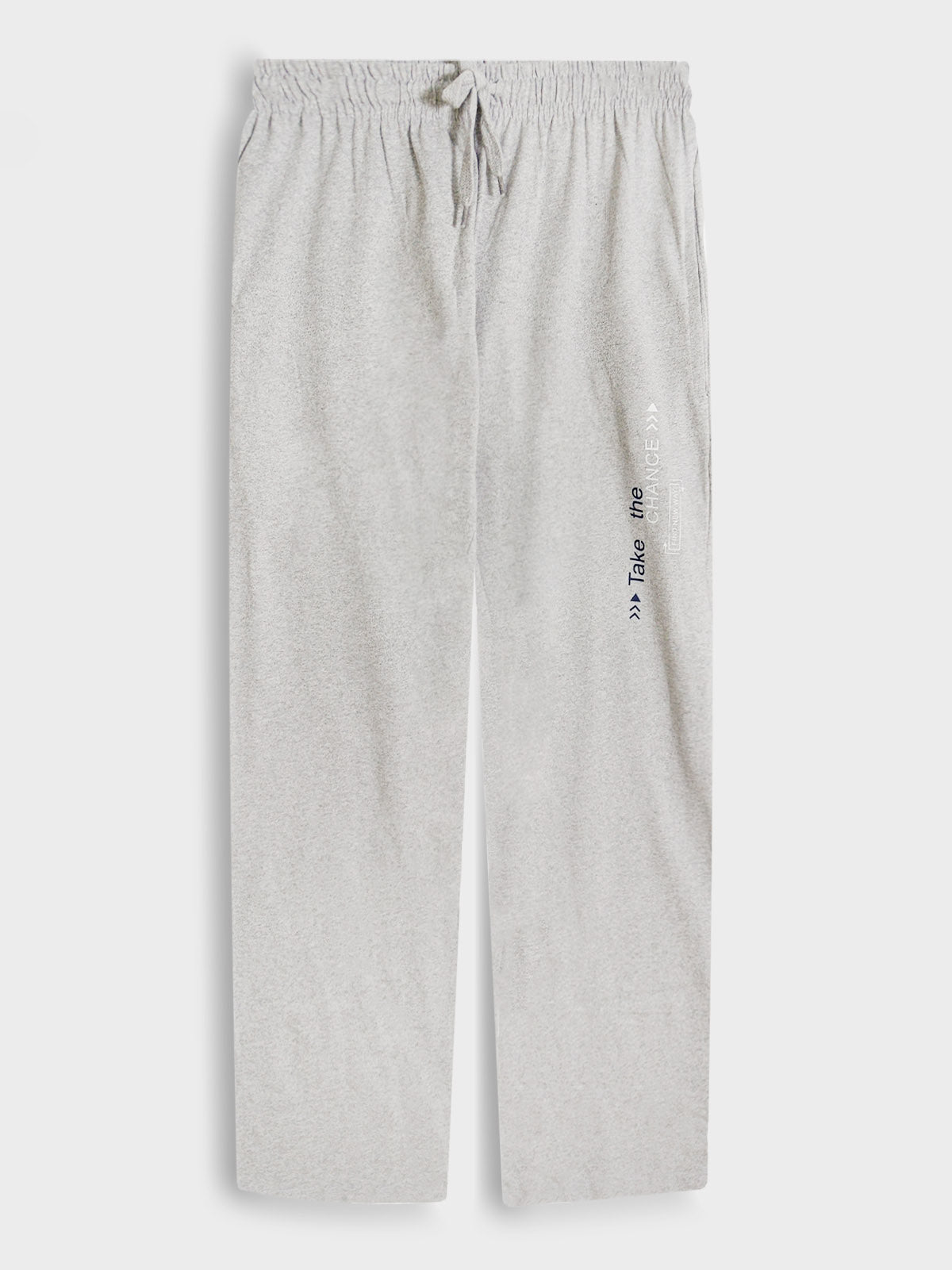 Mens Printed Summer Track Pant Grey