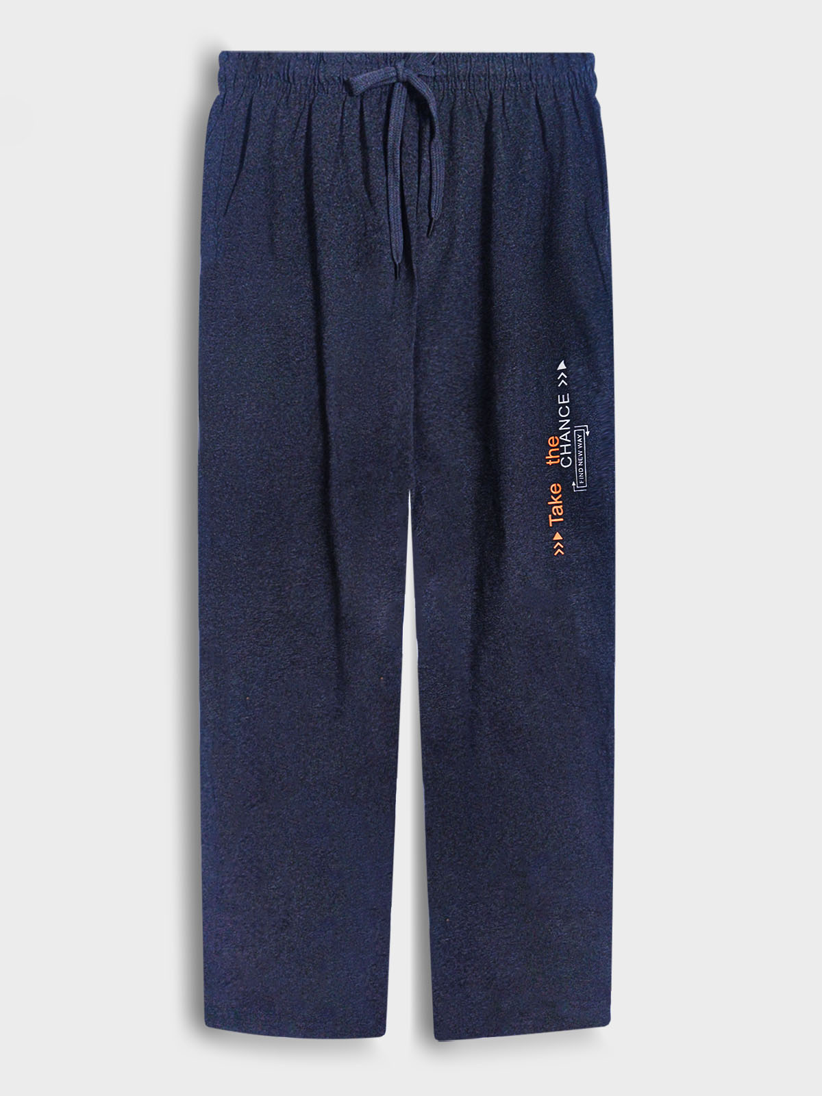 Mens Printed Summer Track Pant Denim