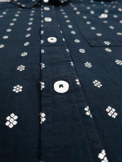 Mens Woven Navy AOP Shirt