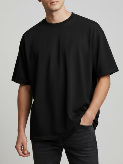 Mens Oversized Fit Black T-Shirt
