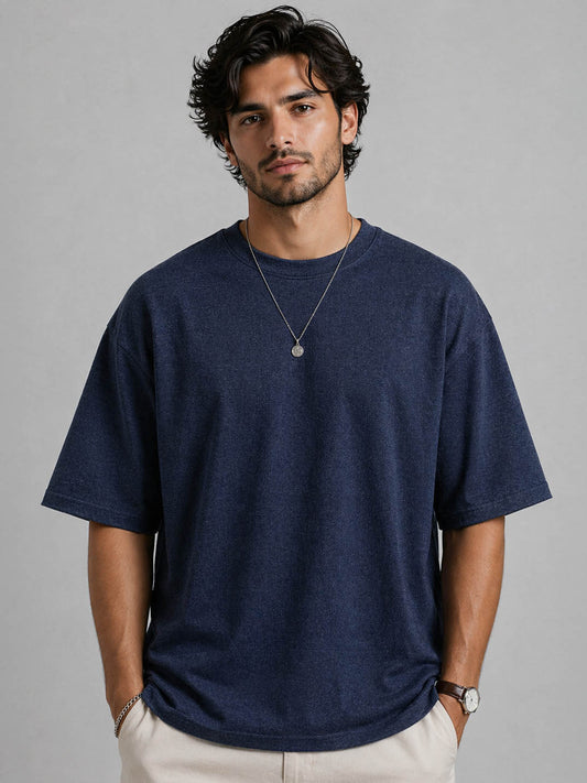 Mens French Terry Oversized Fit T-Shirt