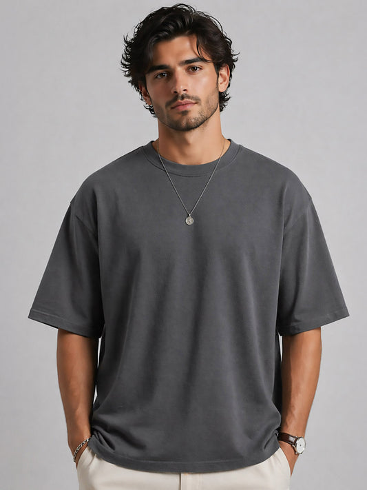 Mens French Terry Oversized Fit T-Shirt