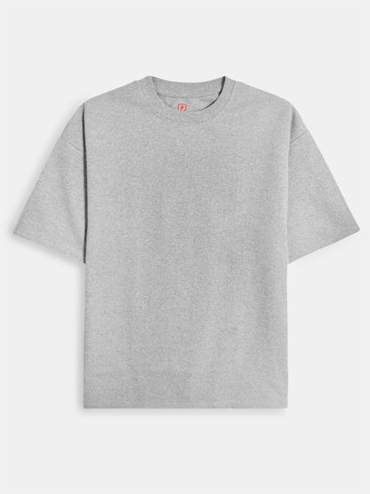 Mens French Terry Oversize Grey T-Shirt