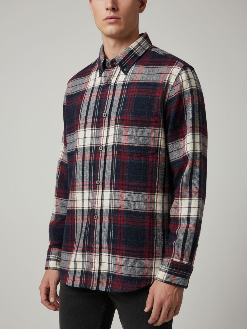 Mens Flannel Woven Shirt