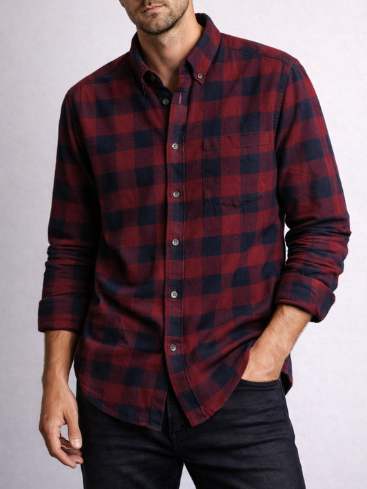 Mens Flannel Woven Shirt