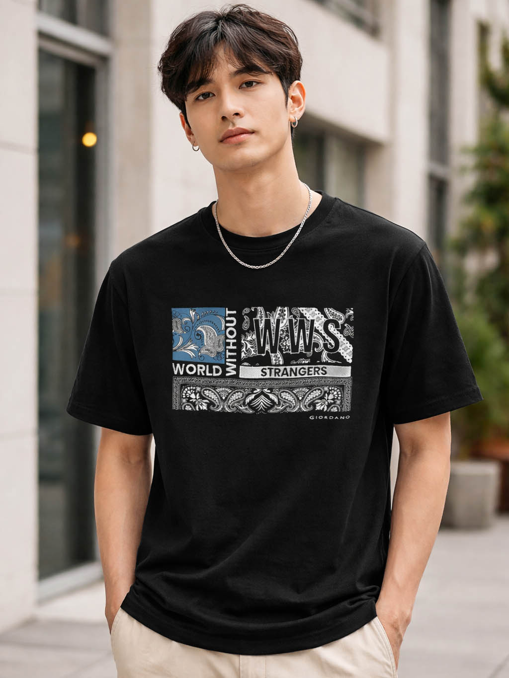 Mens Printed n Embroidery T-Shirt