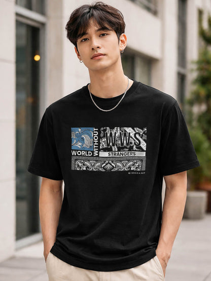Mens Printed n Embroidery T-Shirt