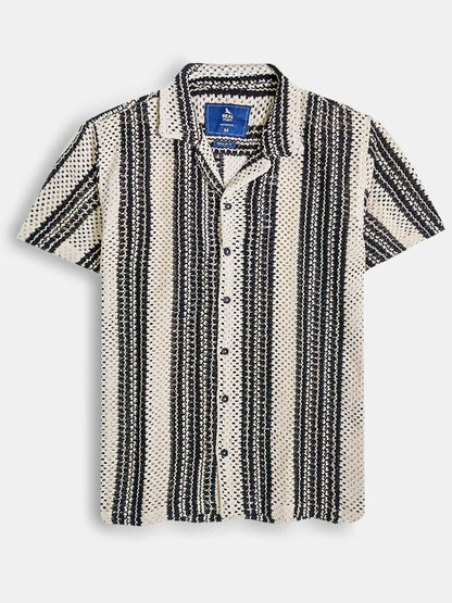 Mens Crochet Woven Shirts