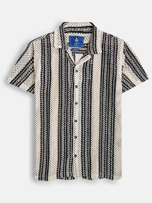 Mens Crochet Woven Shirts