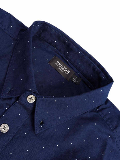 Mens Woven Navy AOP Shirt
