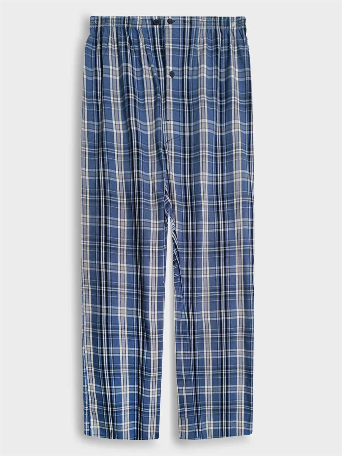 Mens Woven Pajama Checked Pant