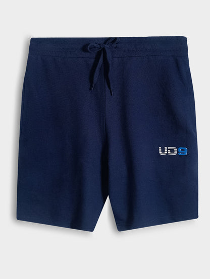 Mens Frech Terry Knit Navy Shorts