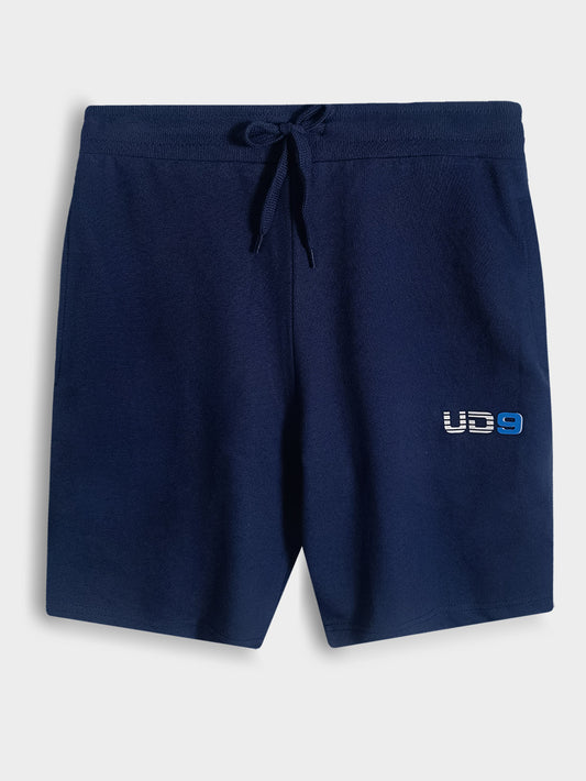 Mens Frech Terry Knit Navy Shorts