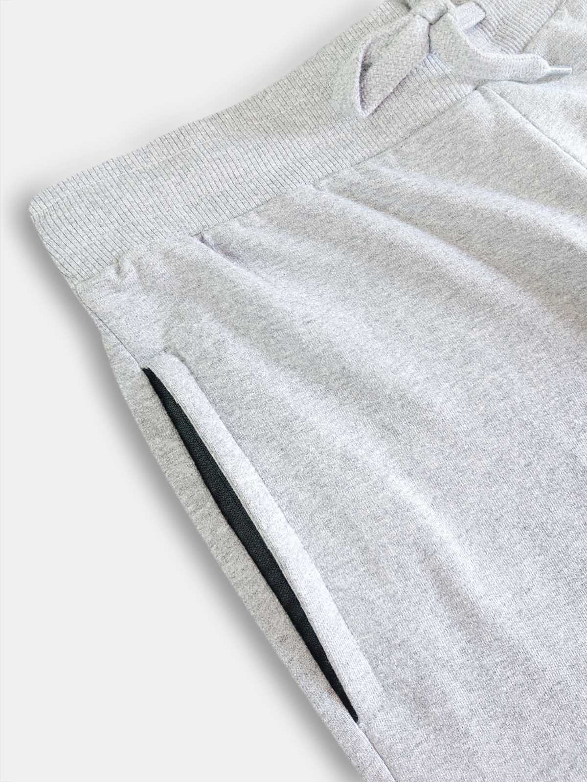 Mens Frech Terry Knit Grey Shorts
