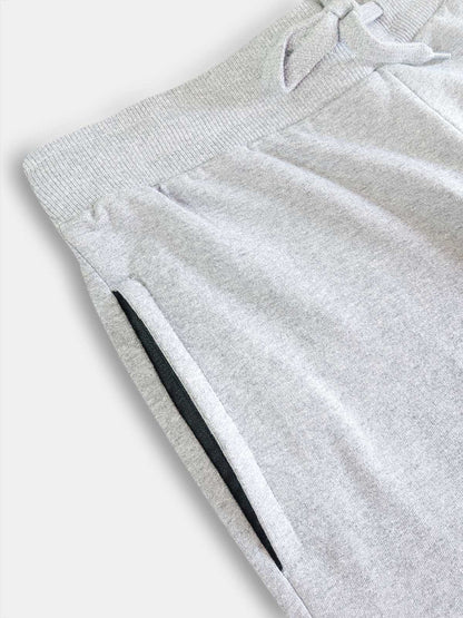Mens Frech Terry Knit Grey Shorts