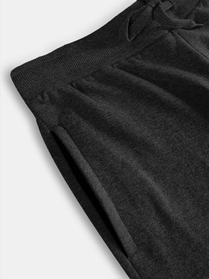 Mens Frech Terry Knit Charcoal Shorts
