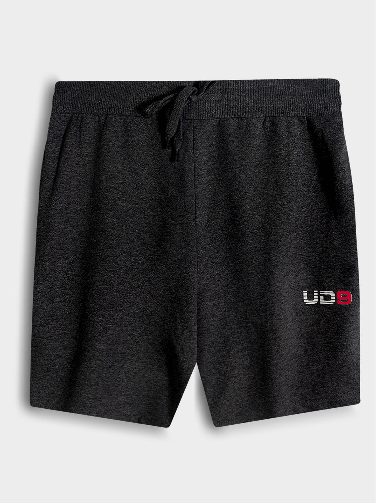 Mens Frech Terry Knit Charcoal Shorts