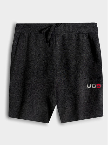 Mens Frech Terry Knit Charcoal Shorts