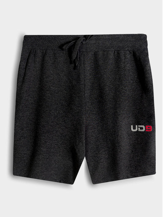 Mens Frech Terry Knit Charcoal Shorts