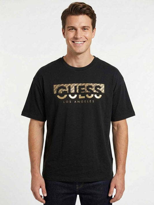 Mens Foil Printed n Embossed T-Shirt