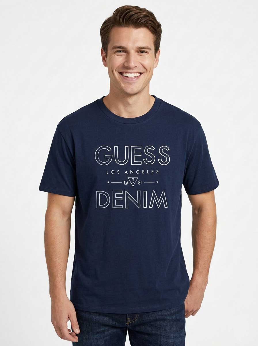 Mens Printed N Embossed T-Shirt