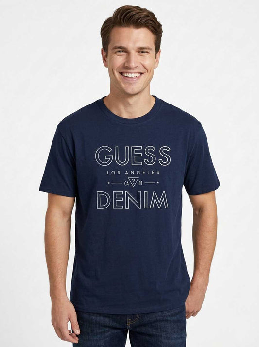 Mens Printed N Embossed T-Shirt