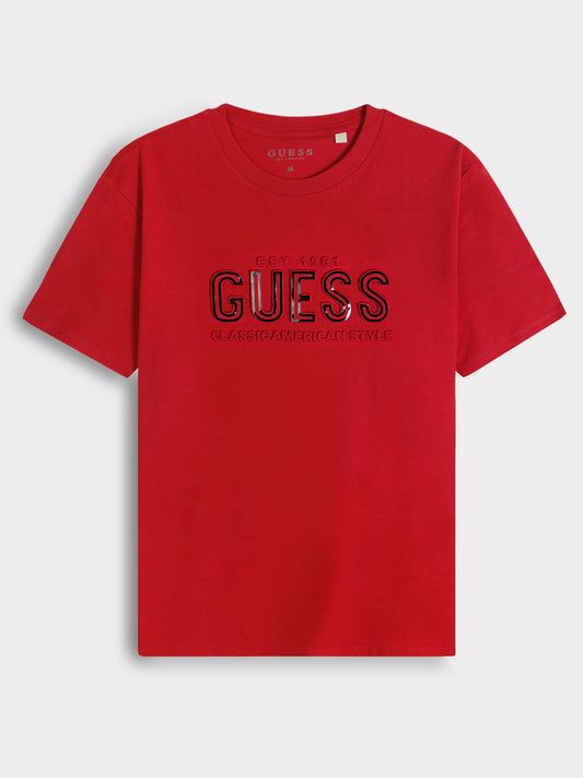 Mens Printed N Embossed T-Shirt