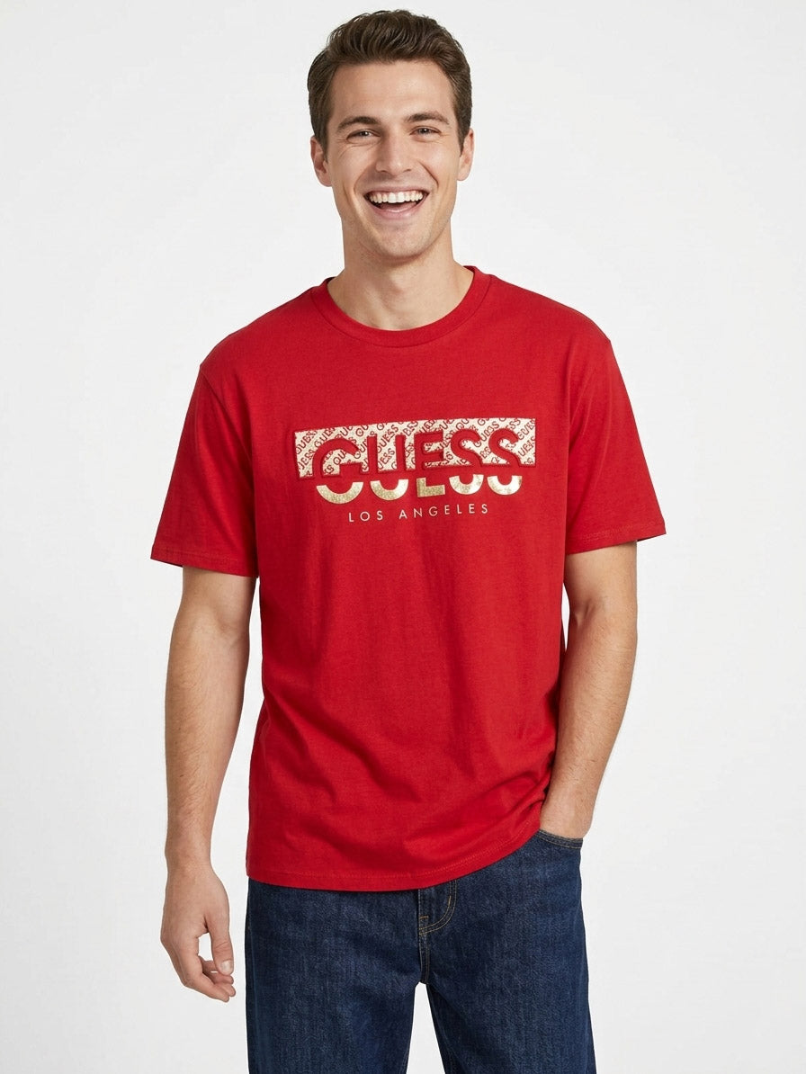 Mens Printed N Embossed T-Shirt