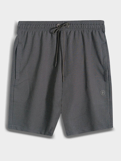 Mens French Terry Steel Grey Shorts