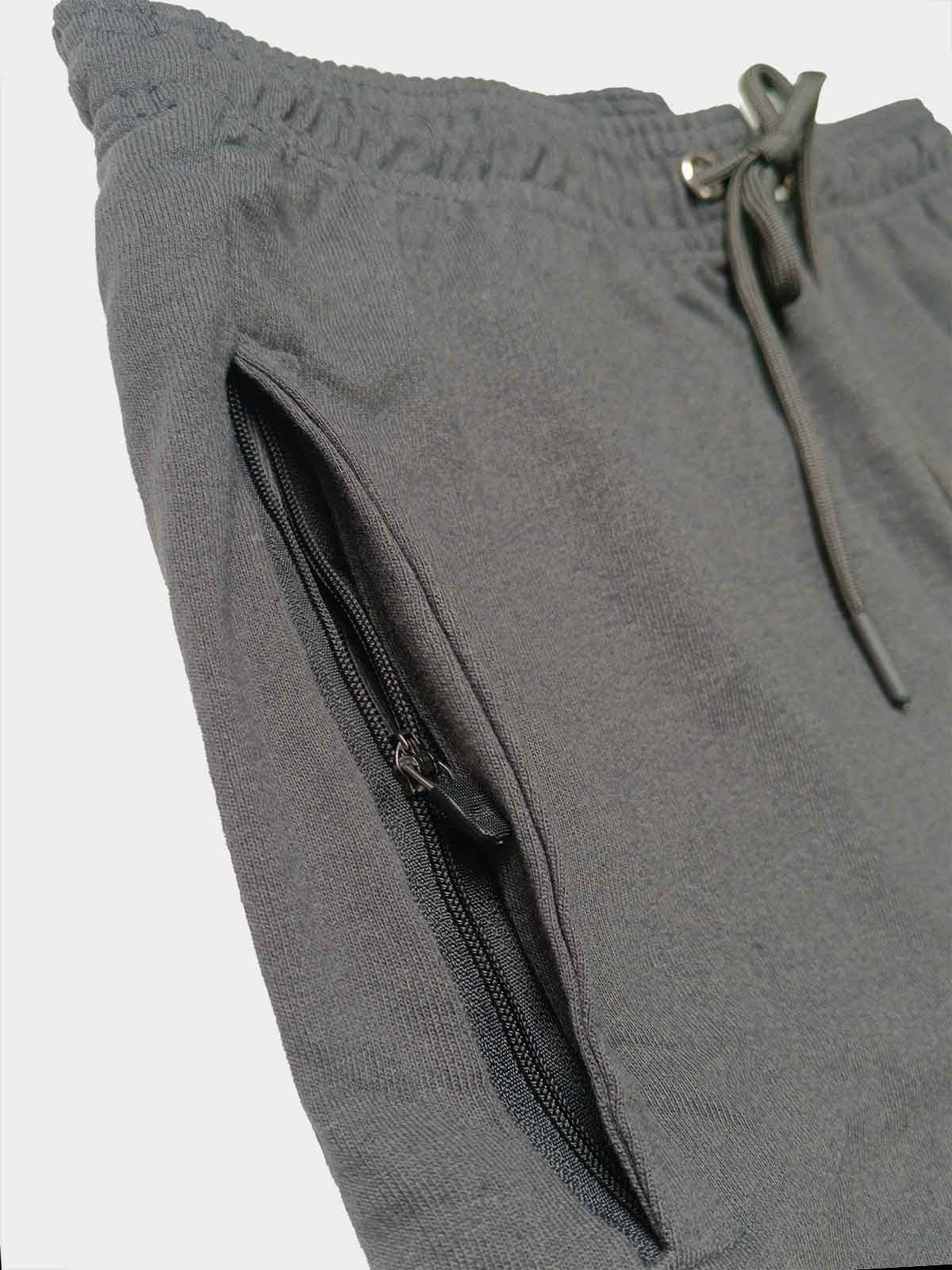 Mens French Terry Steel Grey Shorts