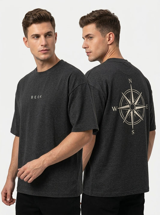 Mens Oversize Fit Charcoal T-Shirt