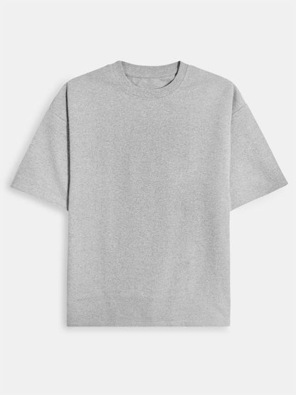Mens French Terry Oversized Grey T-Shirt
