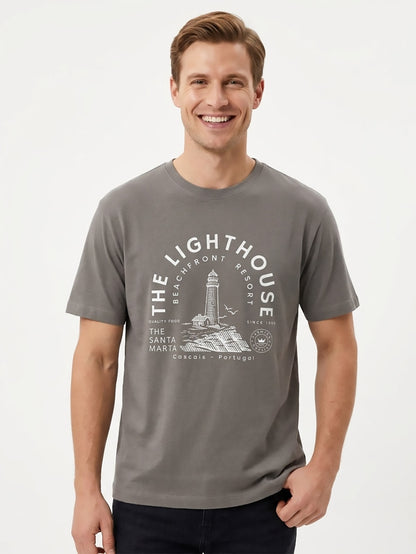 Mens Printed Olive T-Shirt